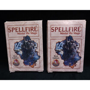 Lof of 2 Spellfire Master The Magic Card Game Deck 1st Edition TSR Advanced D&D